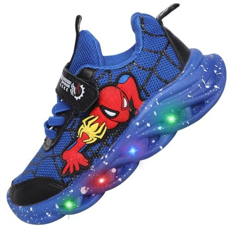 Jasmeko Kinderschuhe Kleinkinder Jungen Schuhe, Kinder Sneaker Sportschuhe Jungen Modische Turnschuhe Xmas (A-Blue,27)