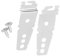 COLLBATH 2pcs Dishwasher Mounting Bracket Sturdy Iron Bracket for Integrated Dishwasher