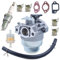Mtanlo GCV160 Carburatore per Honda GCV160 GCV160A GCV160LA HRB216 HRS216 HRR216 HRT216 HRZ216 Tosaerba, GCV160 Carburatore Kit con Candela di accensione Carburatore Guarnizione Filtro Carburante
