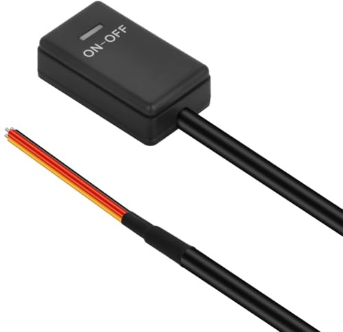 DC12V 1A EIN/AUS DIY Paste Schalter Stromschalter | Kein Bohrknopf, Geeignet für Auto Modifikation