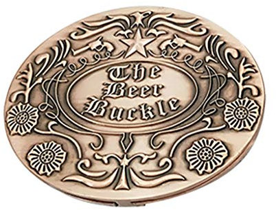 Head Bierhalter, Flaschengürtel, Biergürtel, Schnalle, Schnalle, Küche, Esszimmer und Bar, Kostüm, Gürtelschnalle für Herren, bronze, Einheitsgröße
