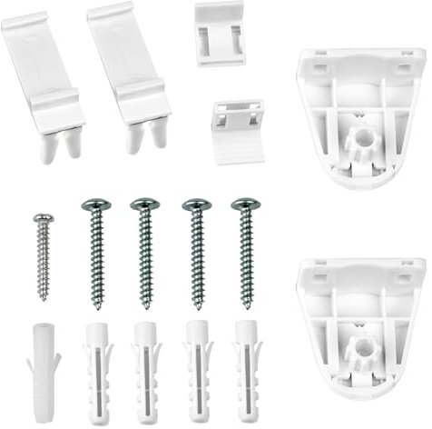 iYueMps 1Set Roller Blind Brackets, Roller Blind Fittings 17mm Roller Blind Spares Replacement Repair Kit for Homes Offices