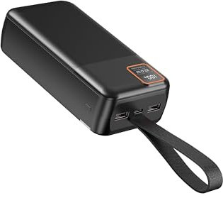 ENEGON Power Bank, 22.5W Powerbank 27000mAh Charge Rapide (Entrée et Sortie USB C), PD 3.0 QC 4.0 pour Batterie Externe de Téléphone Portable, 3 Sorties 2 Entrées Alimentation Portable.