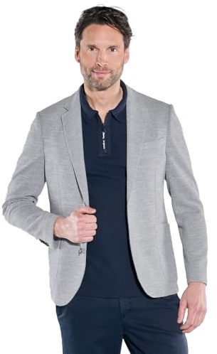 engbers Herren Herren Freizeit-Sakko Slim fit, Hellgrau, 38253, Hellgrau in Größe 52