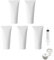 MORICOH 5PCS White Plastic Soft Tubes Bottle, Refillable Container Bottles with Flip Cap, Squeezable Tube for Cream Shampoo Lotion Cleanser Shower Gel (30ml)