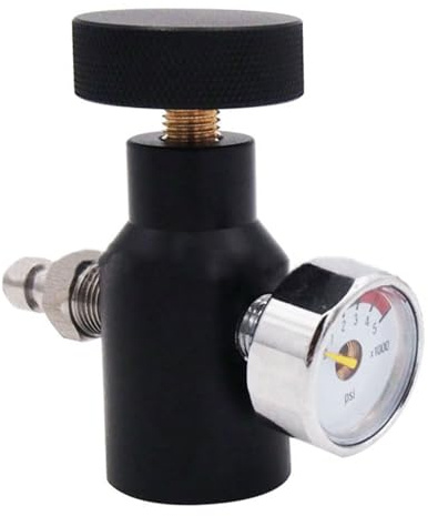 SEIWEI Co2-Tankadapter mit 3000/5000PSI-Messgerät, Druckluft-Füllstation, Fernschalter, Schnellaufblasanschluss für die meisten Zylinder