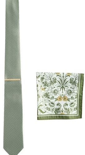 NEXT Herren Standard Krawatte und Einstecktuch, Set