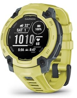 Garmin Instinct E 45mm [renewed] – GPS-Multisport-Smartwatch, 0,9 Display, bis zu 16 Tage Akkulaufzeit, 70+ Sport-Apps, GarminCoach, Navigtionsfunktion, Gesundheitsfunktion [Generalüberholt]