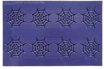 Déco Relief - Tapis en Silicone Déco Tuile 8 Toiles d'Araignée - Moule pour Créer des Tuiles Croustillantes - Décoration Pâtisseries - 0TU06