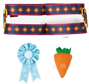 LeMieux Disney Hobby Horse Accessories Set - Sven - Reindeer Harness, Rosette & Carrot Treat Included - Suitable for Ages 3+