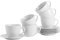 White Cappuccino Large Coffee Cup/Saucer Set - 320ml (11oz) - Set of 24