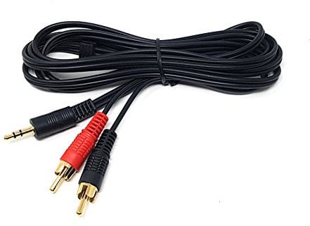 MainCore 1.5m Long 3.5mm Jack to 2 x RCA Twin Phono Y Plugs/Stereo Audio Cable Lead Cord (Available in 0.50cm, 1m, 1.5m, 2m, 3m, 5m, 10m, 15m, 20m) (1.5m)