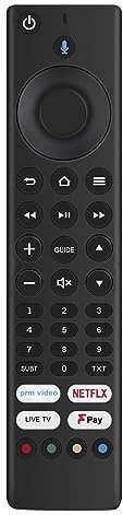 VINABTY RM-C3255 Replacement Voice Remote Control fit for JVC Smart TV LT-49CF890 LT-32CF600 LT-55CF890 LT-40CF890 LT-43CF700 LT-40CF700 LT-65CF890 LT-50CF810 LT-55CF810 LT-65CF810 LT-43CF810