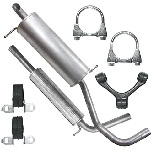 Polmo Schaldampferset Auspuff für Seat Ibiza 3 III 6L Fabia 1 I 2 II VW Polo 4 IV 9N 1.4 1.0