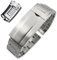 BONOOL 316L Edelstahl-Uhrenarmband 20 mm für Rolex Submariner Daytona Date Just Sliding Lock Silbernes massives Uhrenarmband