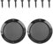 Unifizz Lot de 2 grilles de protection en maille pour haut-parleur de voiture - 15,2 cm - Noir