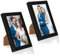XhjzgcTech Paquet de 2 cadres photo 10x15cm pour mur et table, cadre photo familial en plastique 4x6 in pour cadres photo à affichage vertical ou horizontal