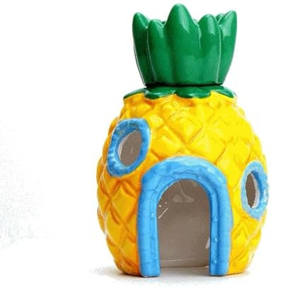 TYXJJ-BF Casa di Ananas Acquario Decorazione, Ananas Ornamenti per Acquar Habitat di Pesci e Gamberi Ornamento d'Acquario per Pesci, Gamberetti, Tartarughe, Laghetti, Acquari