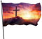 Flagge Kreuz Jesus Christus Sonnenuntergang 90 x 152 cm dekorative Flagge Banner geeignet für Hof Outdoor Party Festivals