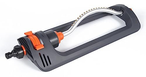 Oscillating Sprinkler With 19 Durable Nozzles,Rectangular Lawn Bar Sprinkler For Medium And Large Surfaces