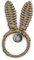 Riviera Maison Serviettenring Ostern Rattan Osterhasenohren, Osterdekoration ländlich Osterdekoration - RR Bunny Ears Napkin Ring - (LxBxH) 4x1x8