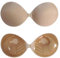 DUPELEC Klebe BH Push up 2 Stück BH Rückenfrei Trägerloser BH Kommen Sie 2 Paar Nippelpads Wiederverwendbare Unsichtbar Rückenfreier Haut Freundlich Selbstklebend BH für Alle Kleidung (Beige, D)
