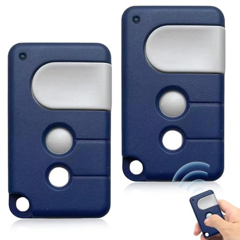 BNGXR 2 Unidades de Abridor de Puerta de Garaje Mando a Distancia Compatible con Chamberlain LiftMaster MotorLift 84335EML, 94335E, 84333E, 433,92 MHz Abridor de Garajes, Transmisor Manual (azul)
