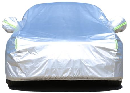 LHZPGC Autoabdeckung für Lexus RX RX300 RX350 RX400h RX450h 2007-2015, Four Seasons Plus Velvet wasserdichte Sonnenschutz-Vollgarage fürs Auto,A-Silver