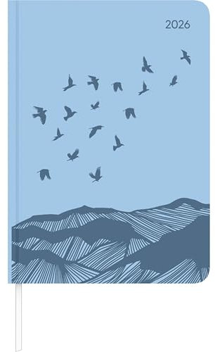 Lady Journal Grande Deluxe Sky 2025 - Taschen-Kalender A5 (15x21 cm) - Tucson Einband - mit Motivprägung - Weekly - 128 Seiten - Alpha Edition