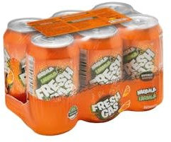 Refresco de naranja Hacendado fresh gas 6 latas x 330 ml Pack 2
