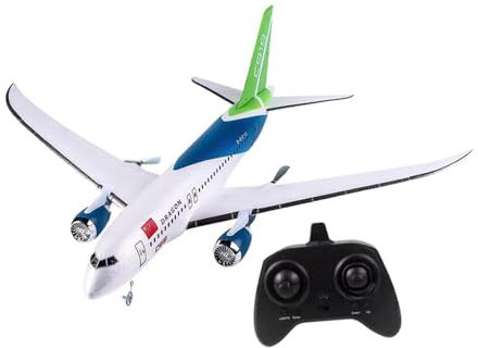 EHJRE Aircraft à Ailes Fixes RC Plane Jouet Anti-Jet-Jet Fighter (Besoin d'Assemblage), Modèle d'avion de Ligne à Trois Canaux Facile à Contrôler, RC Glider pour Garçons Adultes Filles, sans Lumière