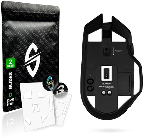 SensoryBoost DPS Glides (2er Set) für Razer Basilisk Ultimate - Ultra Schnell, Abgerundet, Niedrige Reibung, Hochwertig, Langlebig - Ersatz-Mausfüße, Skates - Gaming Maus Upgrade Zubehör