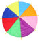Warmhm Regenbogen Regenschirm Spiel Requisiten Regenbogen Fallschirm Trampolin Zeltabdeckung Fallschirmspielzeug Fallschirm Turnfallschirm Outdoor Spielgeräte Gymnastik Fallschirmtuch