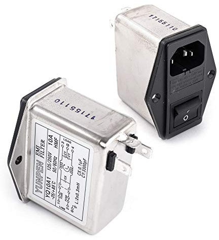 Yunpen YQ10A1 IEC-Netzfilter mit Schalter, Kaltgerätebuchse
