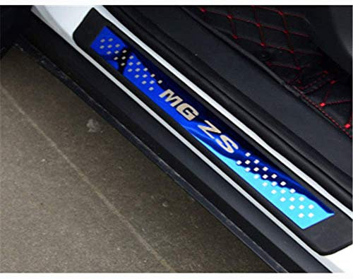 4pcs Car Door Sill Protector,For MG ZS Door Sill Scuff Guard Cover Pedal,Stainless Steel Sticker Trim Non-Slip Anti-Scratch Accessories