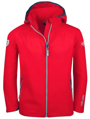 Trollkids Kids Kvalvika Jacket 176, Spicy red