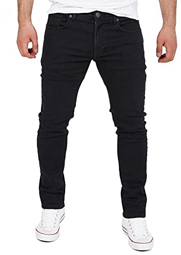 WOTEGA - Alistar Slim Fit Jeans - Herren Hosen - Moderne Männer Jeanshosen, Schwarz (Black Meteorite 2R194008), W38/L38