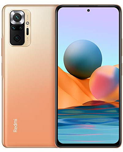 Xiaomi Redmi Note 10 Pro Smartphone 6GB 64GB 6.67 120Hz AMOLED DotDisplay 108MP Wide-Angle Cámara 5020mAh (typ) NFC Dual SIM Card Bronce Degradado [Versión en Español]