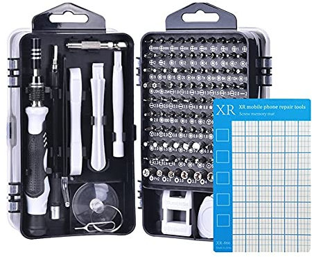 XYXXBB 116 in 1 Dispositivo di Riparazione di precisione per telefoni cellulari Utensili manuali Set di Punte per cacciavite Set di cacciaviti Multifunzione of (Color : Noir, Size : 116 in 1)