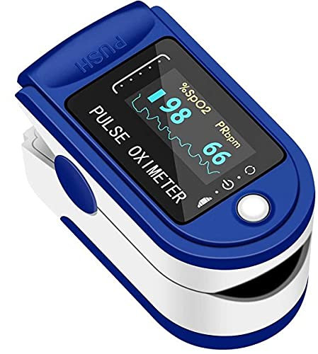 Oxymètre de Pouls de Doigt Professionnel Ecran LED Moniteur Portable Mesure la Saturation Oxygène Utilisation Domestique pour Fitness et Sport