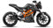 Dekor (Aufkleber) für KTM Duke 125/390 2011-2016 (Weiß)
