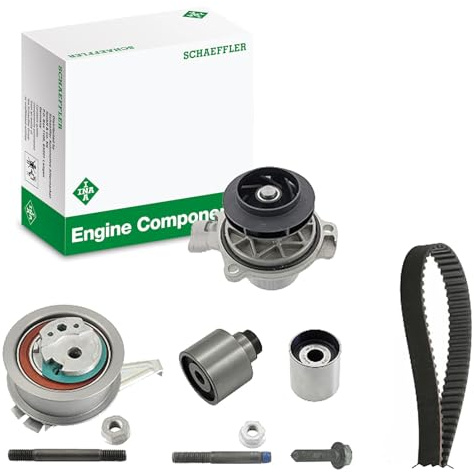 INA 530 0699 31 Wasserpumpe + Zahnriemensatz 29 mm mit Dichtung Kompatibel mit VW Multivan VI SGF, SGM, SGN Transporter T6 Bus SGB, SGG, SGJ Transporter T6 Kastenwagen SGA, SGH