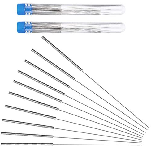 Aiguilles de Nettoyage de Buse Imprimante 3D, Kit d'Aiguille de Nettoyage en Acier Inoxydable, 10PCS 0.4mm Nettoyant Tête d'impression Aiguille Buse