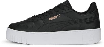 PUMA Carina Street, Sneaker Donna, Black Rose Gold White Metallic, 38 EU