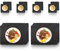 Time to Sparkle 16 PCS 30X20CM Black Slate Cheese Board Slate Serving Platters with Natural Edge for Kitchen Dining Party Display Chalkboard -Placemats Sets Of 8 With Coasters