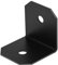 Fanmao 6 Pcs 3 x 3 Rafter Clips Brackets, L Corner Brace for Timber Beam Pergola Ceiling Joist, 12 Gauge