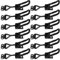 KOHAND 12 PCS 4001 Style Black Toggle Latch Clamp, 220 lbs Adjustable Quick Release Metal Pull Action Toggle Latch, Handle Quick Lock Tool Hasp Catch Clip for Door Cabinet Box Lid Case