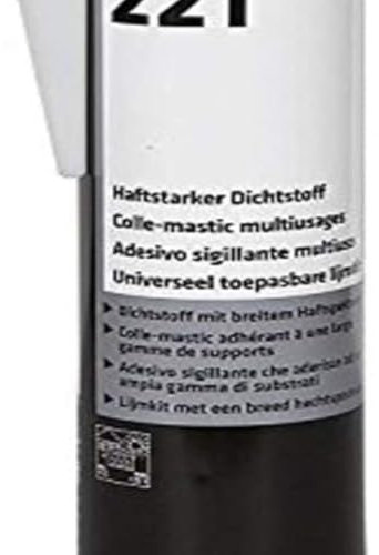 Panyje Sikaflex 221 blanc 300 ml à élasticité permanente, recouvrable, large gamme de propriétés adhésives pour maisons mobiles et caravanes