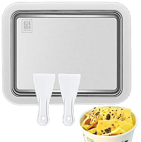 Fukamou Eismaschine/gerollte Eiscreme Maker | Rolled Ice Cream Maker | EIS Platte Für Ice Rolls | Ice Rolls Platte Zum Roll EIS Selber Machen