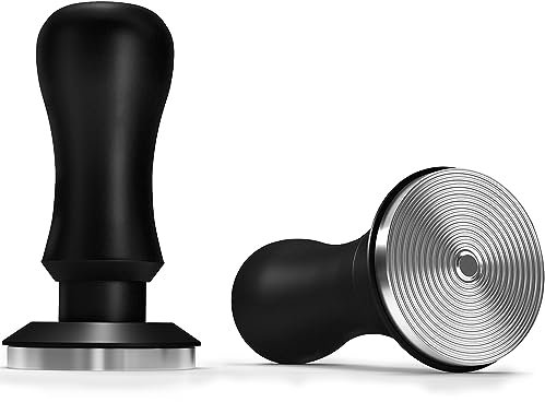 KYONANO Espresso-Tamper, 58,5 mm, gefedert, kalibriert, 304 Edelstahl, eloxierter Aluminiumgriff, Barista-Tamper für über 58 mm Rancilio, Gaggia Siebträger